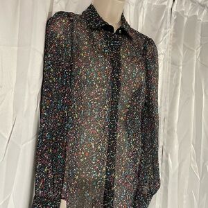 Diane Von Furstenberg Multicolor Patterned Blouse